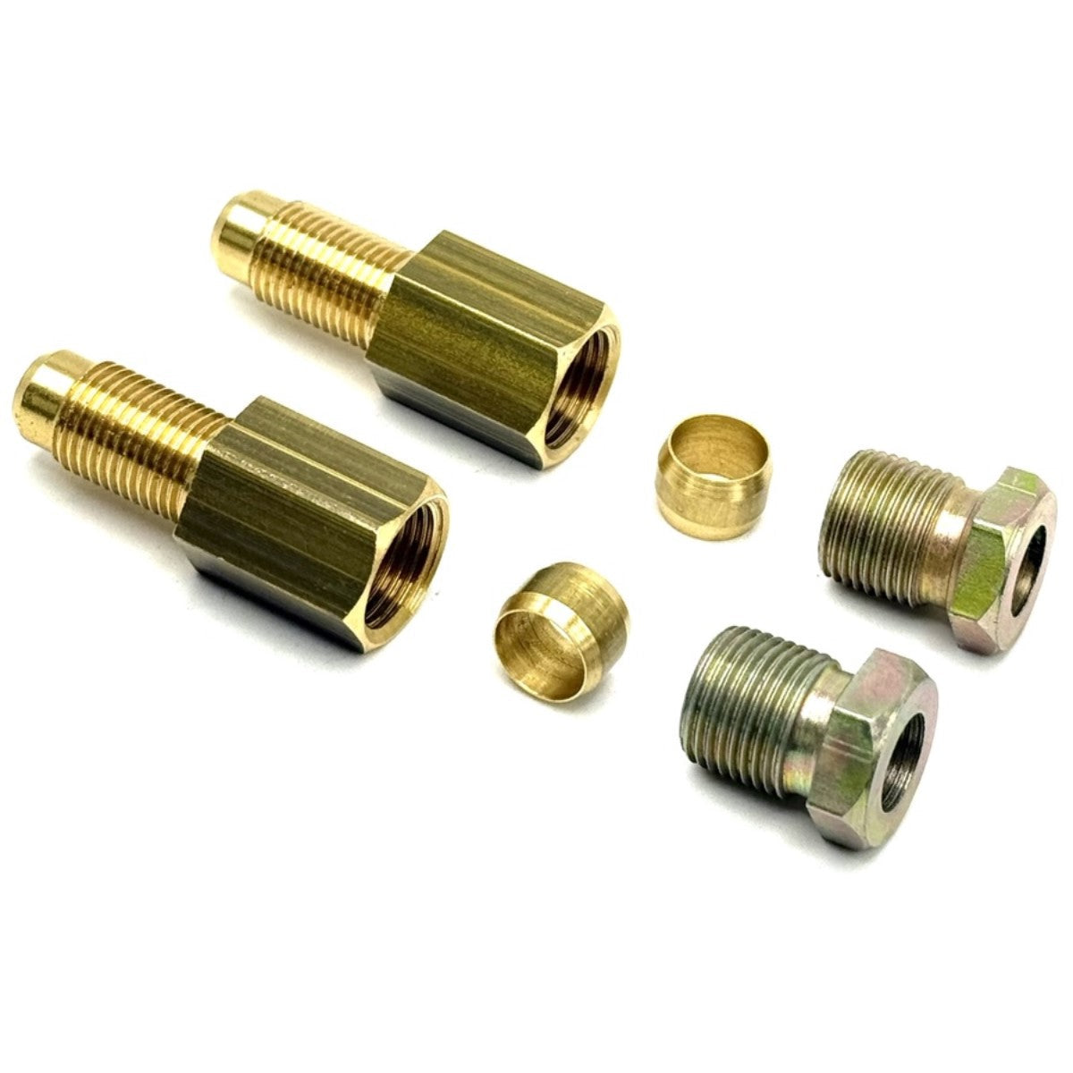 2 x LPG gpl Autogas 6mm to 8mm Flexi, copper, Hose Fitting Connector stepper.