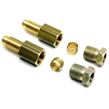 2 x LPG gpl Autogas 6mm to 8mm Flexi, copper, Hose Fitting Connector stepper.