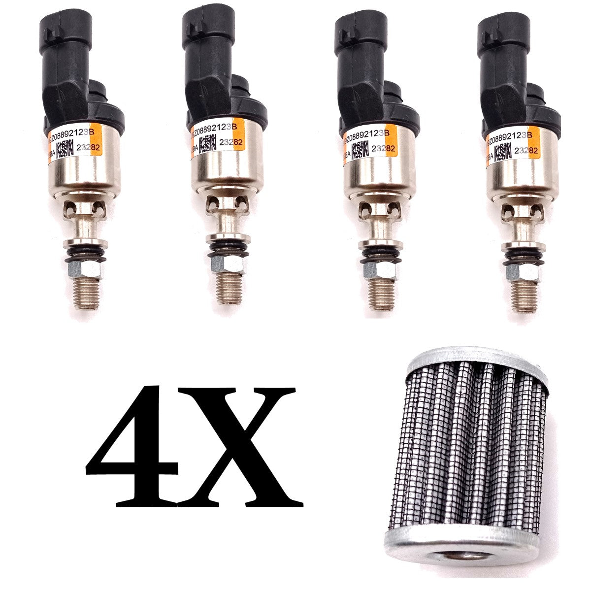 Mtm Filter 4 X BRC MTM Type Orange LPG Injectors old Screw Model + VAPOUR FILTER ...