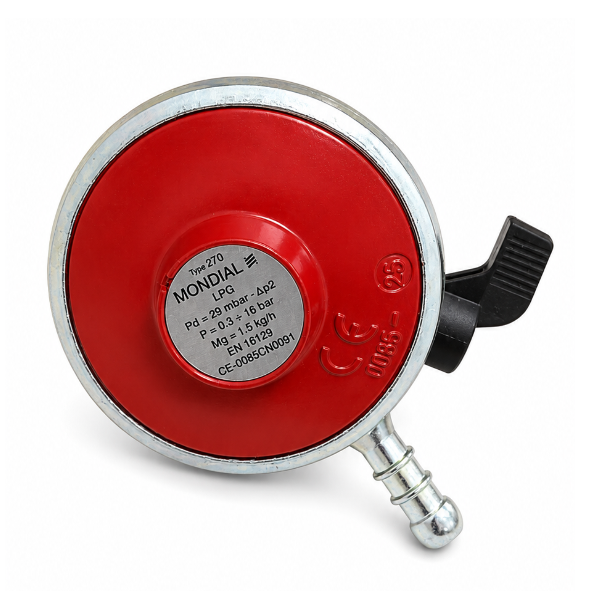 29mbar Butane Gas Pressure Regulator 20mm clip on, quick fit