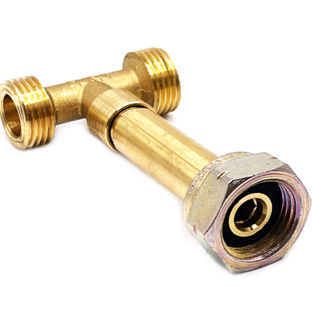 3 Way T Tee Connector Propane Lpg gas Shell KLF for European Gas Bottl ...