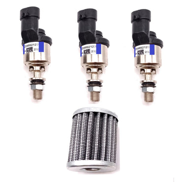 3 X BRC MTM Type set Blue LPG Injectors old Screw Model + VAPOUR FILTER