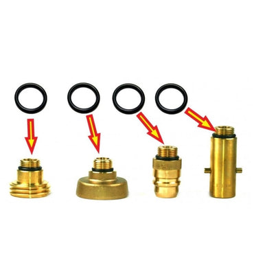 4 X spare rubber washers gaskets seals 21.8mm for LPG gas refill adapters