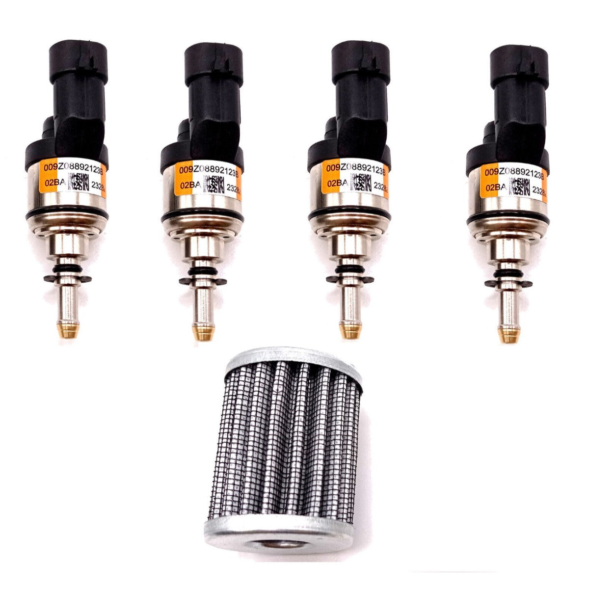 4 X BRC MTM Type Orange LPG Injectors NEW model + VAPOUR FILTER