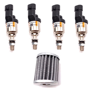 4 X BRC MTM Type Orange LPG Injectors old Screw Model + VAPOUR FILTER