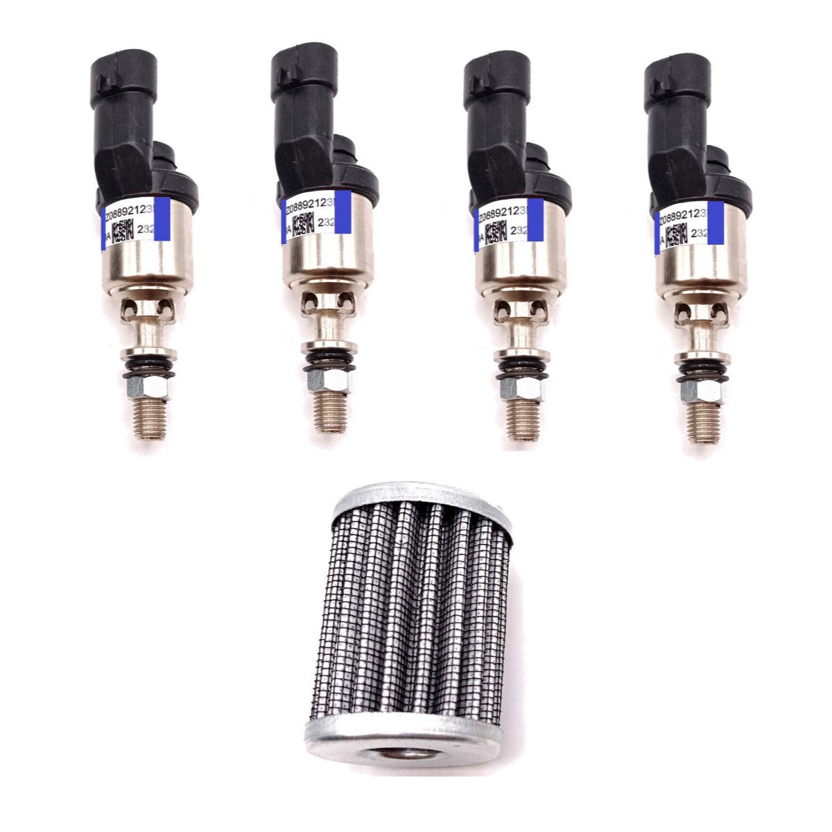 4 X BRC MTM Type Blue LPG Injectors old Screw Model + VAPOUR FILTER