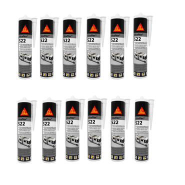 BOX OF Sikaflex®-522 white C25 - 300ml sealant new (12 PCS)