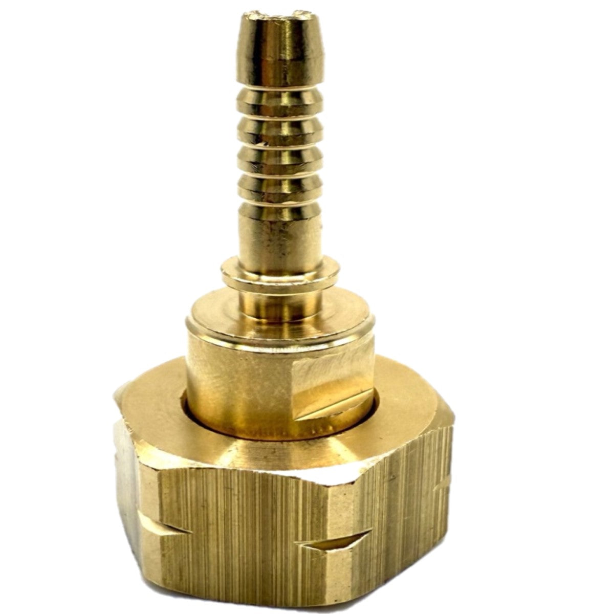 21.8mm LH Thread Nut( W21,8×1″/14) and Tail Barbed Fulham to Connect 6-7mm Hose Pipe