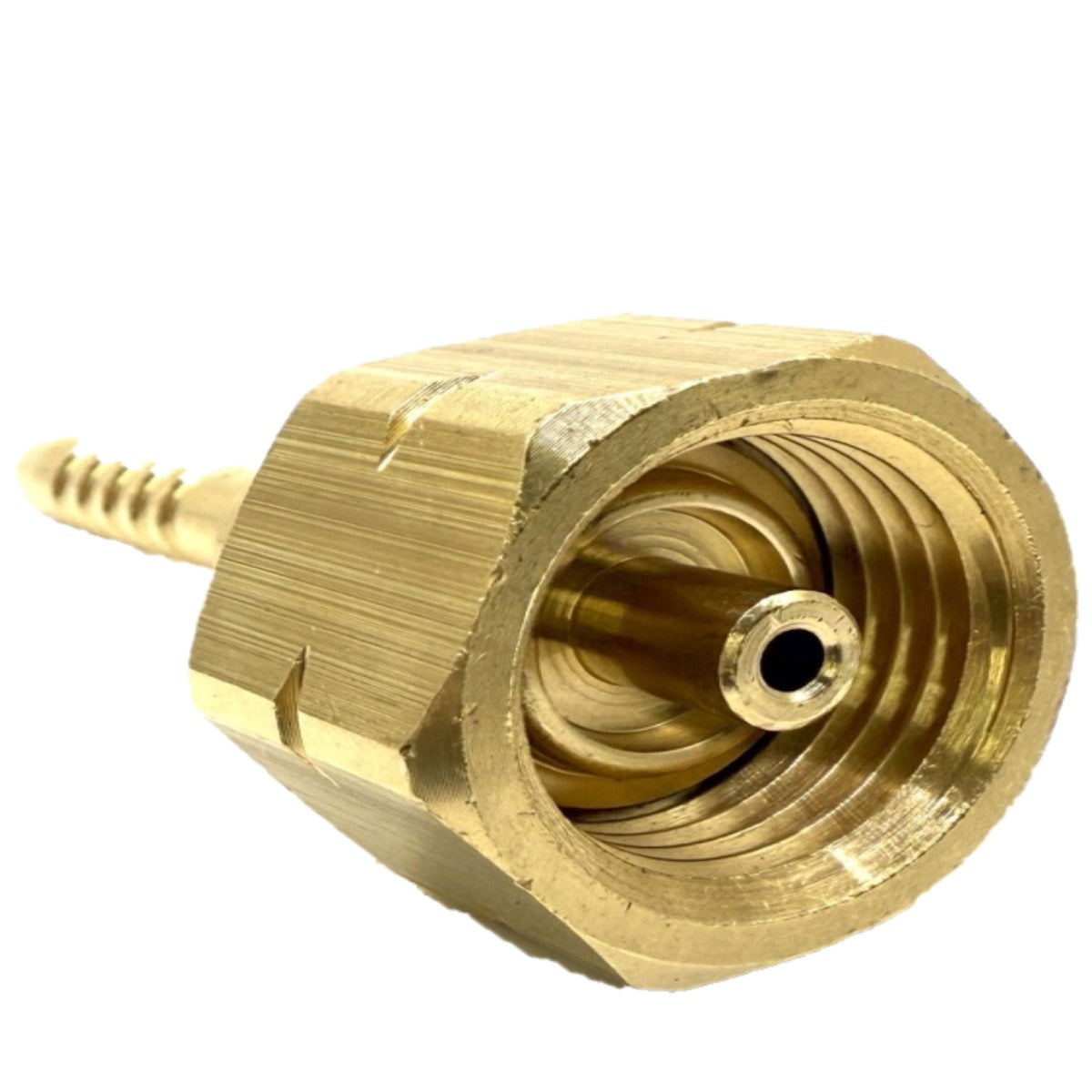 21.8mm LH Thread Nut( W21,8×1″/14) and Tail Barbed Fulham to Connect 6-7mm Hose Pipe