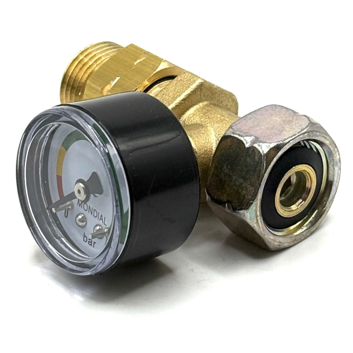 LPG GAS ADAPTER CLIP – ON, QUICK - ON 21 mm x 21.8 LH Thread Nut and Tail barbed fitting With 2 jubilee clips.