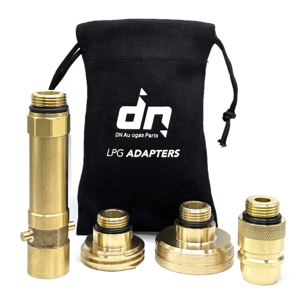 SAFEFILL GAS BOTTLE Adapters Set FOR ALL Europe KIT OF 4 TRAVEL SET With a Black BAG