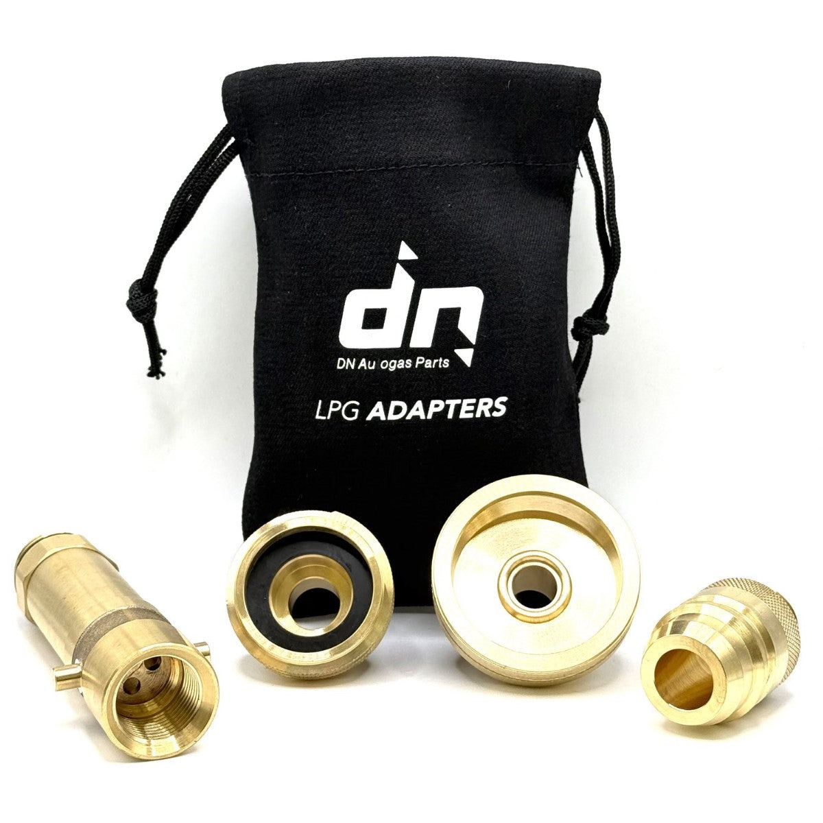 SAFEFILL GAS BOTTLE Adapters Set FOR ALL Europe KIT OF 4 TRAVEL SET With a Black BAG