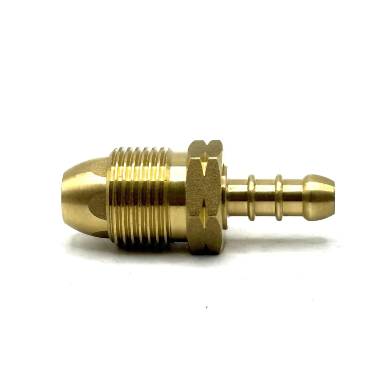 Propane UK Gas Bottle 5/8" Pol Connector To Barbed Outlet 8mm Size