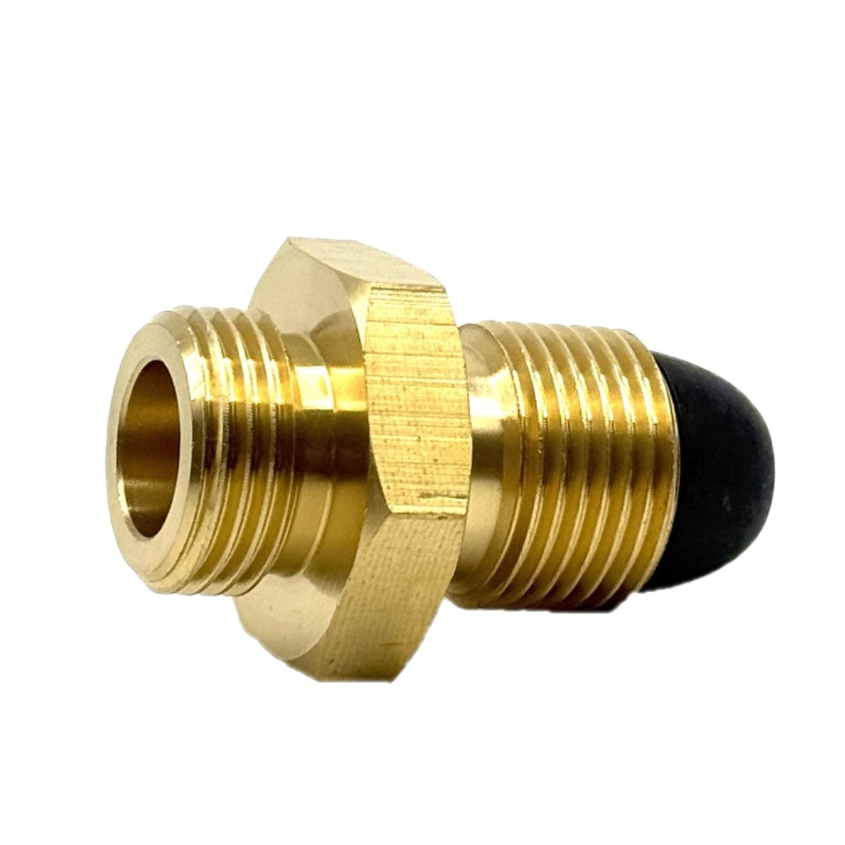 LPG propane gas bottle brass adapter UK POL LH male to H.16(21.8X1.814LH)