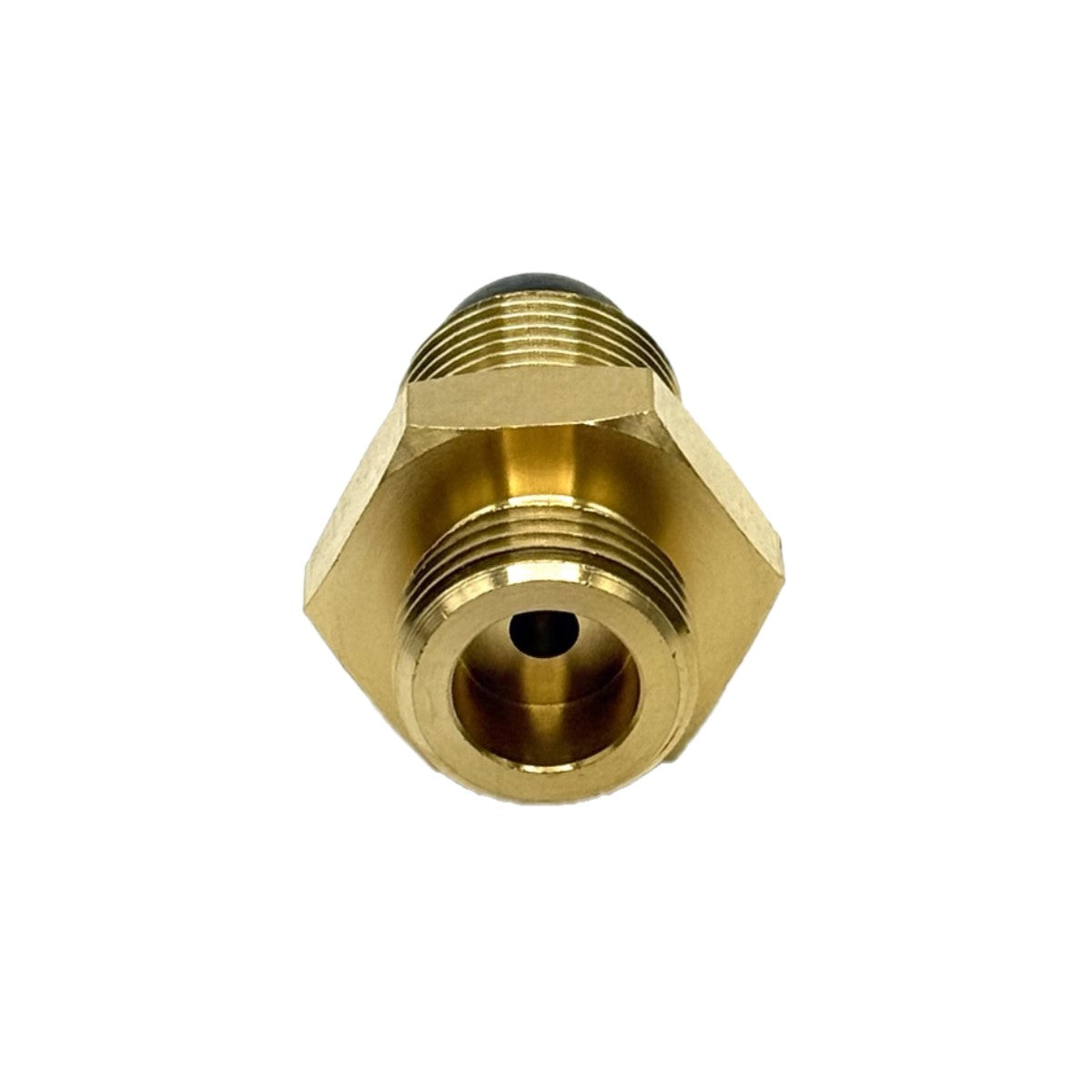 LPG propane gas bottle brass adapter UK POL LH male to H.16(21.8X1.814LH)