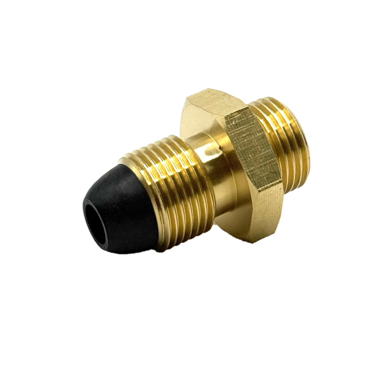 LPG propane gas bottle brass adapter UK POL LH male to H.16(21.8X1.814LH)