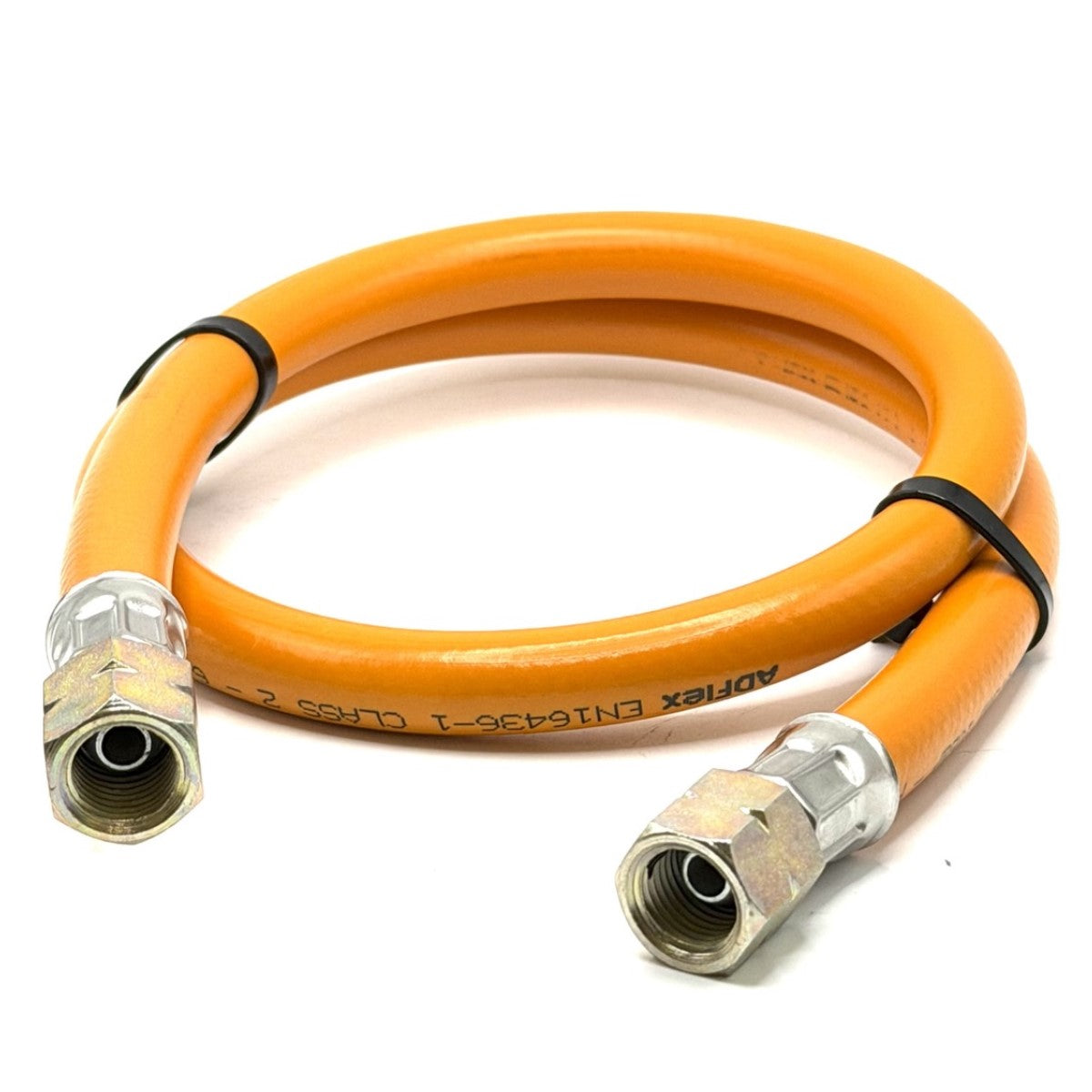 80 cm LPG High Pressure Orange Gas Hose Pipe - 1/4"LH x 1/4" LH