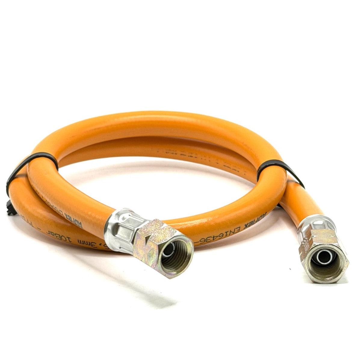 80 cm LPG High Pressure Orange Gas Hose Pipe - 1/4"LH x 1/4" LH