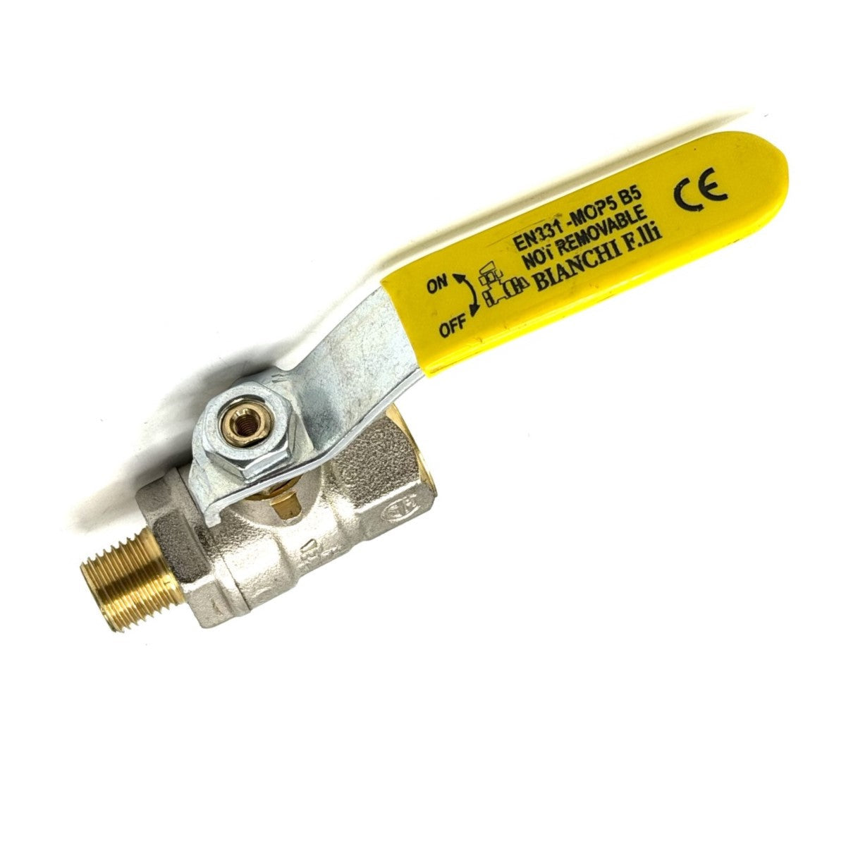 LPG Gas Ball Valve 1/4"M X 1/4"F Gas Shut Off Valve Manual