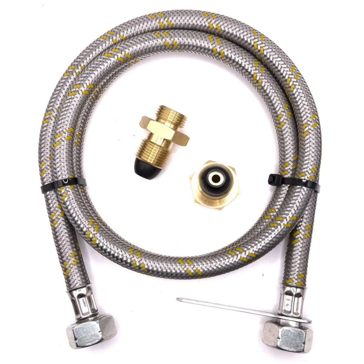LPG Propane Butane Refill Hose Set – UK 5/8" POL LH Male to UK 5/8"POL LH Connector