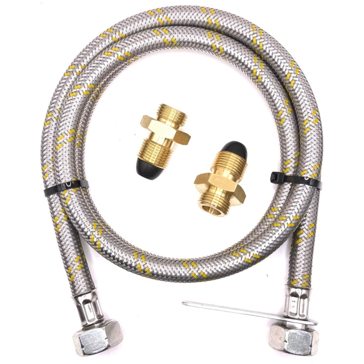 LPG Propane Butane Refill Hose Set – UK 5/8" POL LH Male to UK 5/8"POL LH Connector