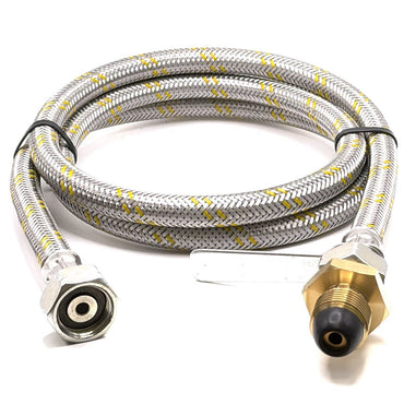 LPG Propane Butane Refill Hose Set – UK 5/8" POL LH Male to 21.8mm LH Male Connector