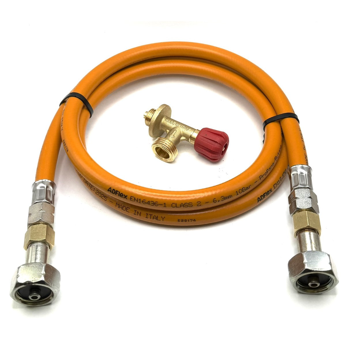 80cm LPG High Pressure Orange Gas Hose Campingaz Cylinder Valve For Butane 901, 904 and 907 Cylinders Campingas
