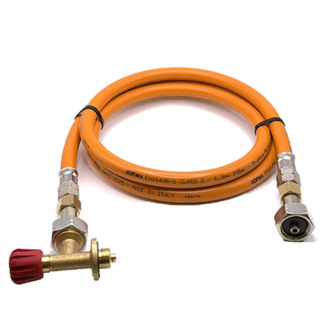 80cm LPG High Pressure Orange Gas Hose Campingaz Cylinder Valve For Butane 901, 904 and 907 Cylinders Campingas