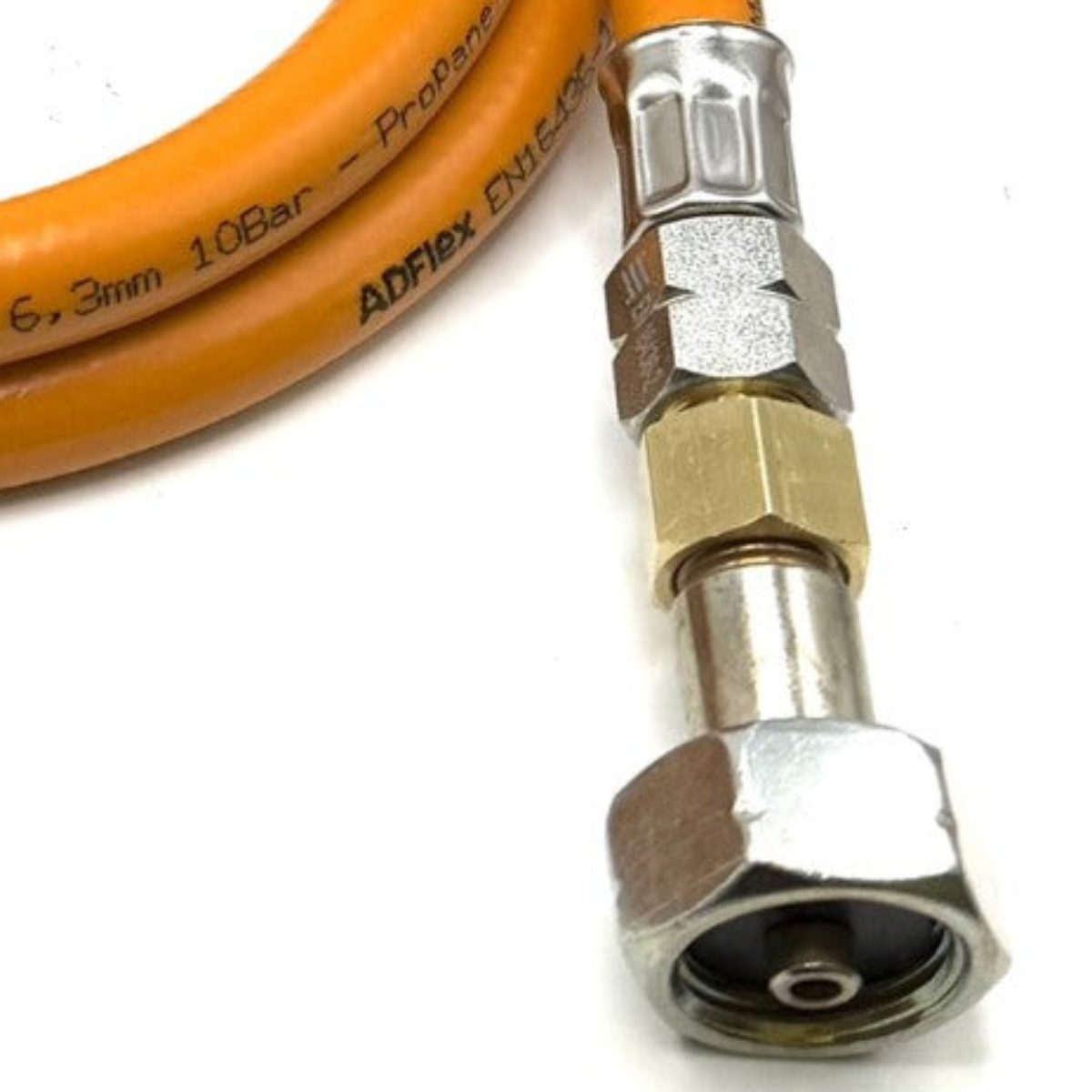 1.5m LPG High Pressure Orange Gas Hose Campingaz On both ends Cylinder Valve For Butane 901, 904 and 907 Cylinders Campingas