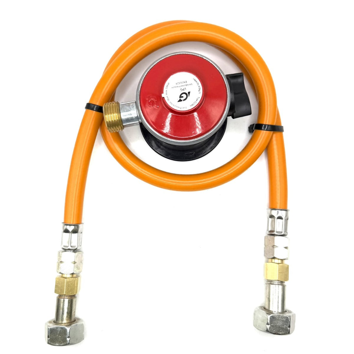80cm LPG High Pressure Orange Gas Hose Campingaz Cylinder Valve For Butane 901, 904 and 907 Cylinders Campingas With  Propane Gas Bottle Clip On Jumbo 35mm Unreduced Pressure Adapter 4kg/h, type:236is