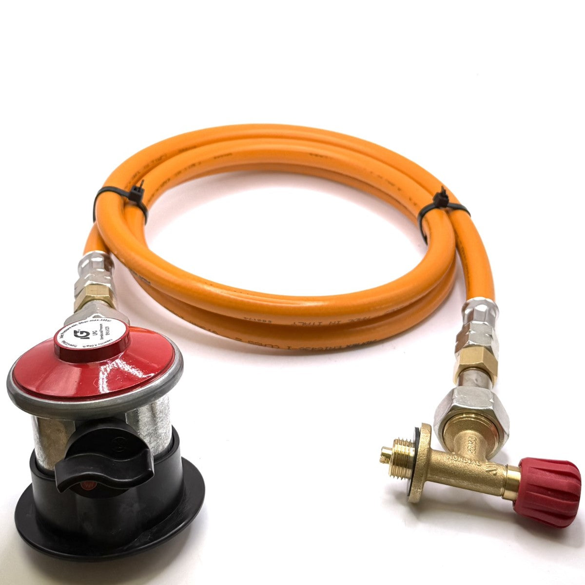 1.5m LPG High Pressure Orange Gas Hose Campingaz Cylinder Valve For Butane 901, 904 and 907 Cylinders Campingas With  Propane Gas Bottle Clip On Jumbo 35mm Unreduced Pressure Adapter 4kg/h, type:236is