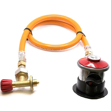 80cm LPG High Pressure Orange Gas Hose Campingaz Cylinder Valve For Butane 901, 904 and 907 Cylinders Campingas With  Propane Gas Bottle Clip On Jumbo 35mm Unreduced Pressure Adapter 4kg/h, type:236is