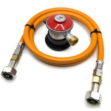 80cm LPG High Pressure Orange Gas Pipe Hose With LPG Propane Gas Bottle Clip On Jumbo 35mm Unreduced Pressure Adapter 4kg/h, type:236is