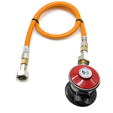 80cm LPG High Pressure Orange Gas Pipe Hose With LPG Propane Gas Bottle Clip On Jumbo 35mm Unreduced Pressure Adapter 4kg/h, type:236is