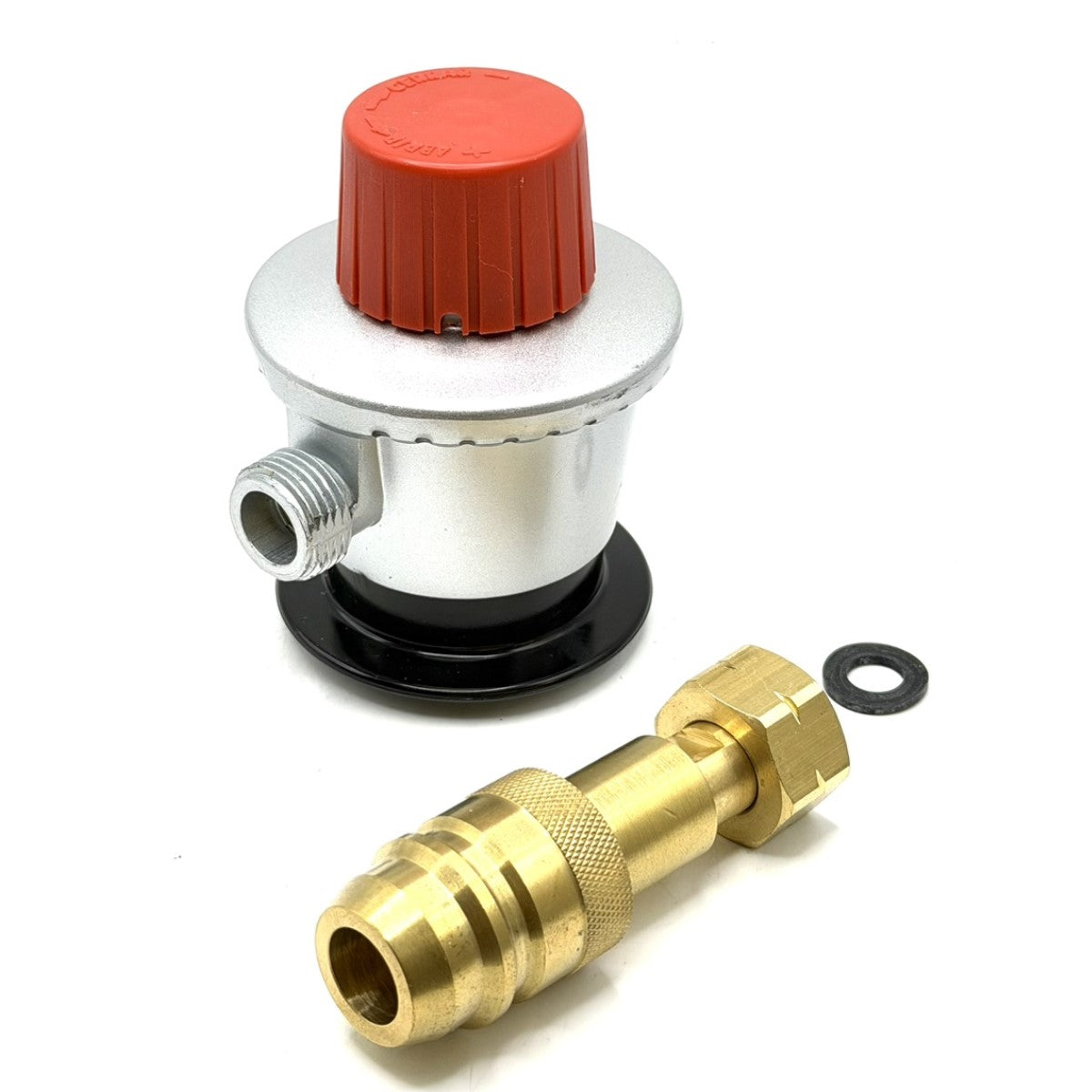 LPG Clip-on adapter Jumbo 35mm Unreduced Pressure G.56 x G.2 (W21.8 x 1/14'') Refill Propane Butane Gas Bottles Cylinders with SPAIN Adaptor