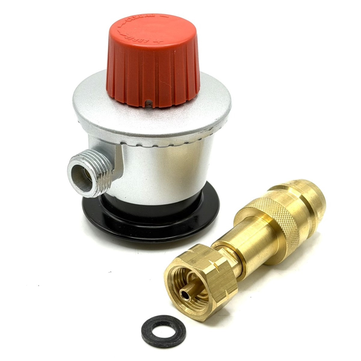 LPG Clip-on adapter Jumbo 35mm Unreduced Pressure G.56 x G.2 (W21.8 x 1/14'') Refill Propane Butane Gas Bottles Cylinders with SPAIN Adaptor