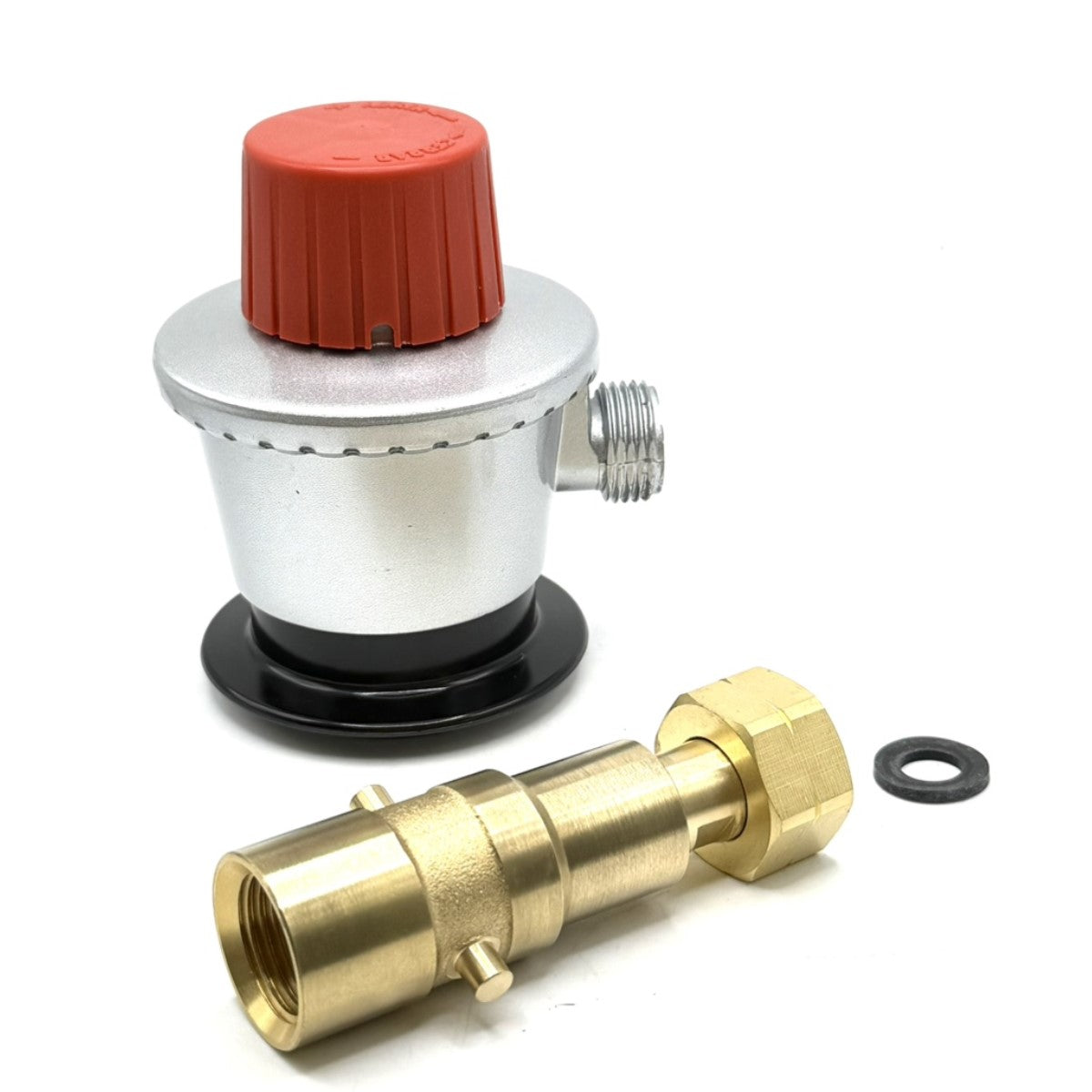 LPG Clip-on adapter Jumbo 35mm Unreduced Pressure G.56 x G.2 (W21.8 x 1/14'') Refill Propane Butane Gas Bottles Cylinders with Bayonet adapter.