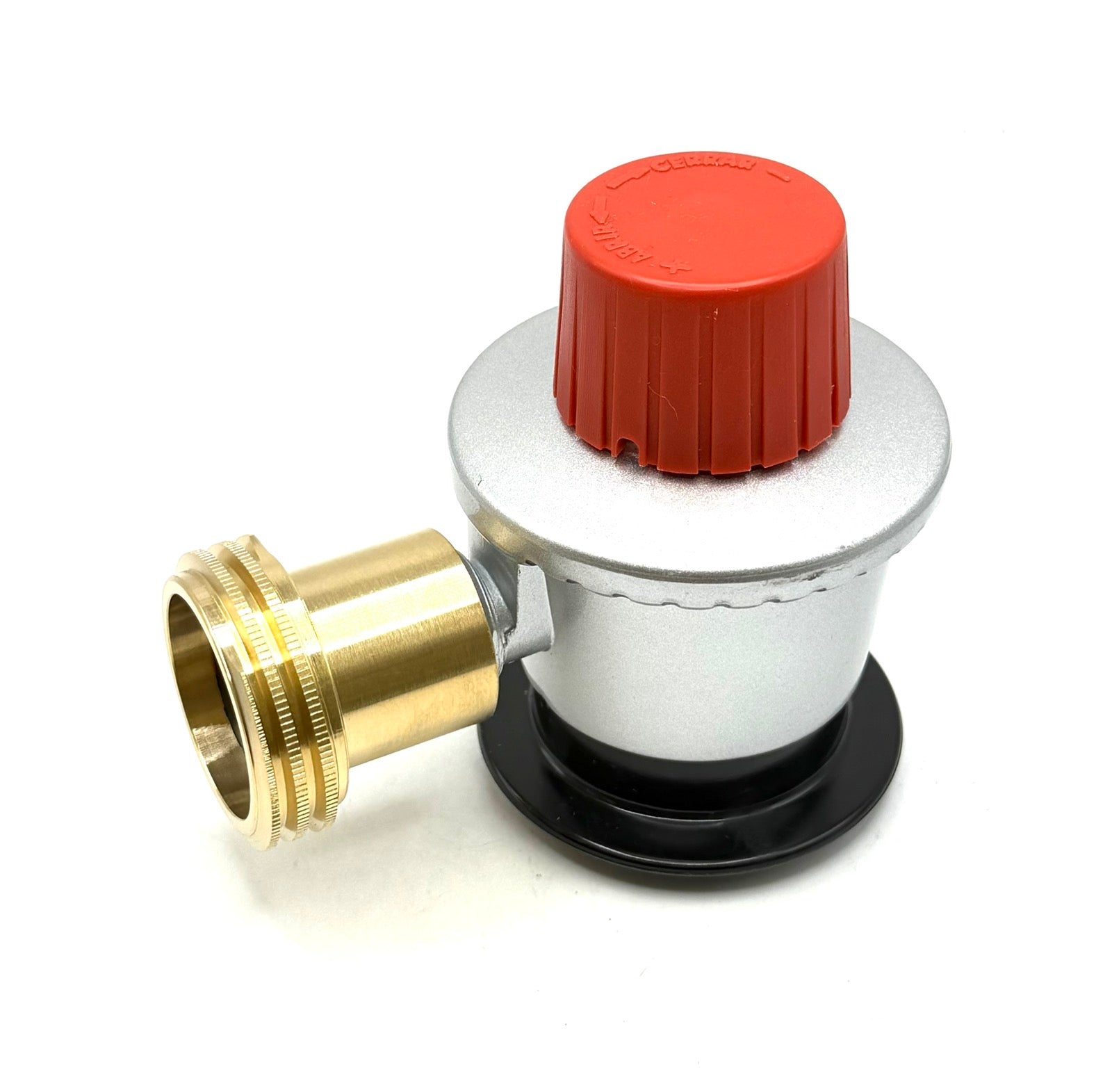 LPG Clip-on adapter Jumbo 35mm Unreduced Pressure G.56 x G.2 (W21.8 x 1/14'') Refill Gas Propane Bottles Tank Cylinders with ACME