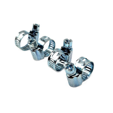 4 Pcs Hose Clips Adjustable Hose Clamp 12-20mm Range  Steel