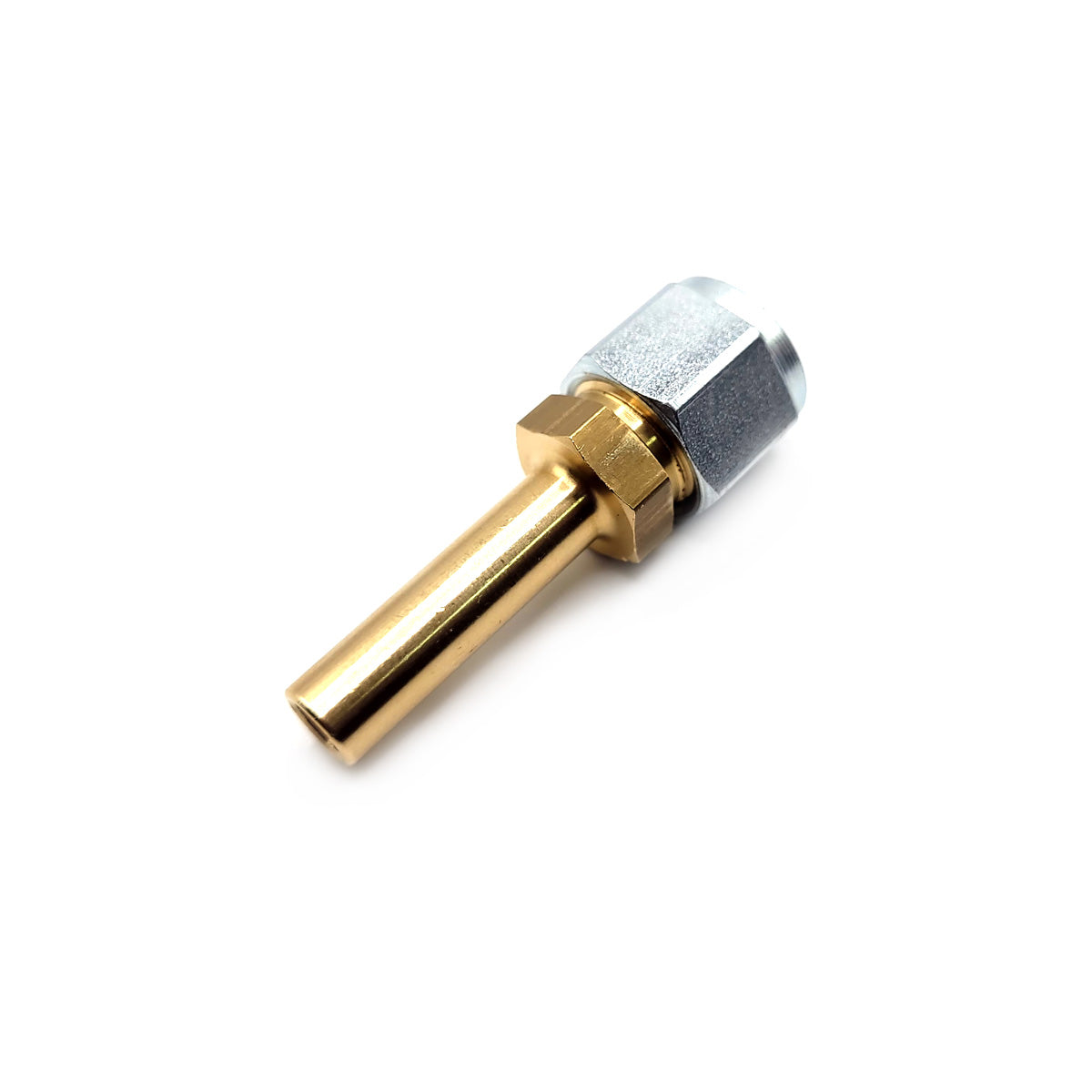 6mm Thermo Plastic Faro Pipe Fitting to 8mm Straight Brass End