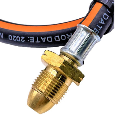 1 meter 40"Pigtail to connect propane POL 5/8" gas bottle to motorhome, caravan pressure regulator W20RH (20mm)