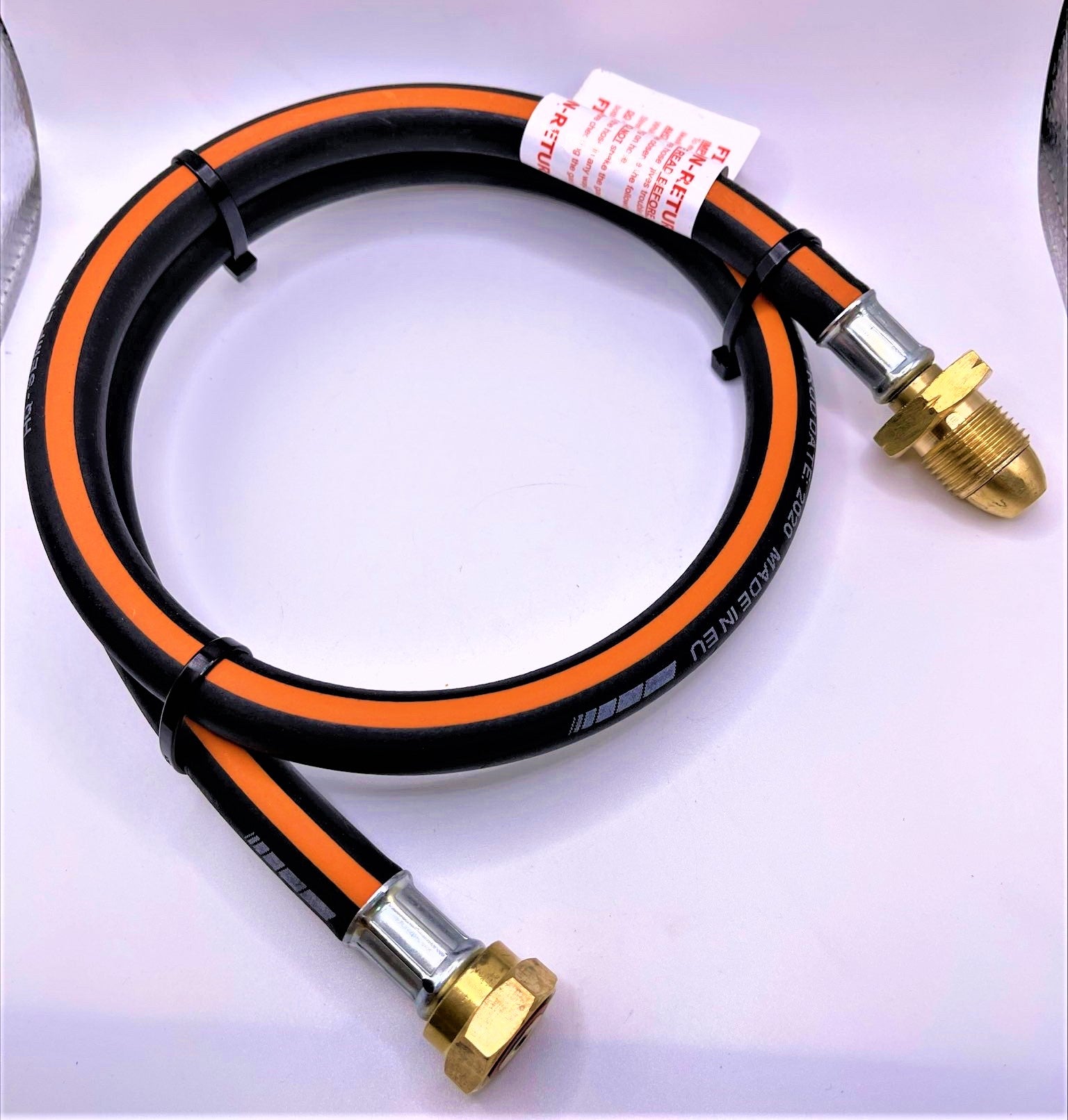 1 meter 40"Pigtail to connect propane POL 5/8" gas bottle to motorhome, caravan pressure regulator W20RH (20mm)