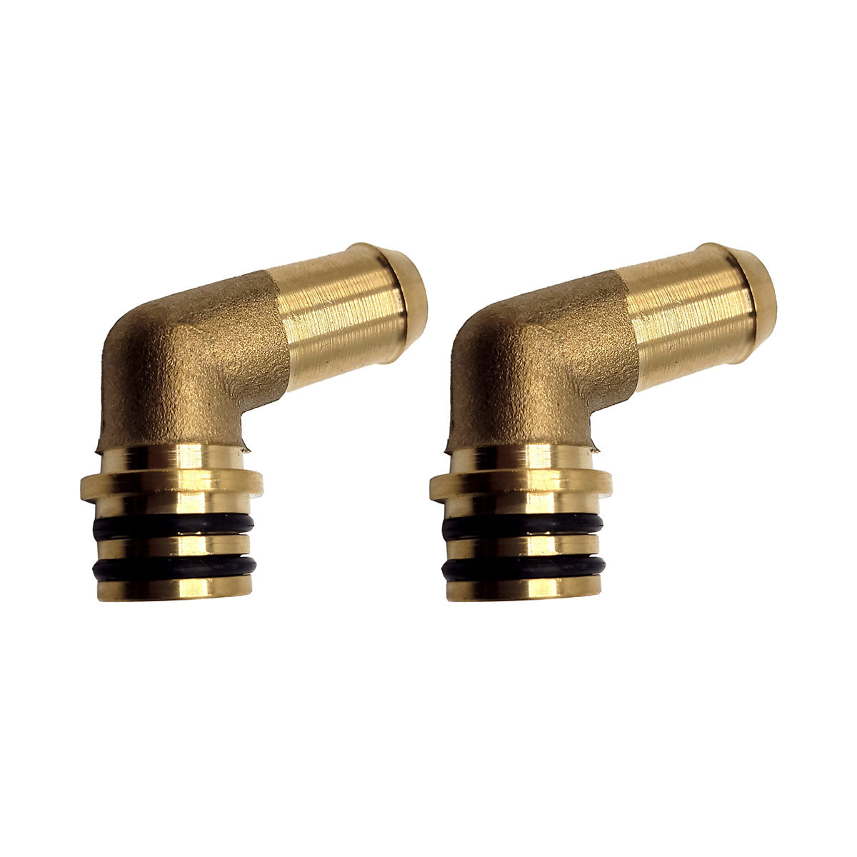 Two 19-16mm Water Coolant Brass Elbows for KME PRINS VSI LPG Reducer Ø16 / Ø19