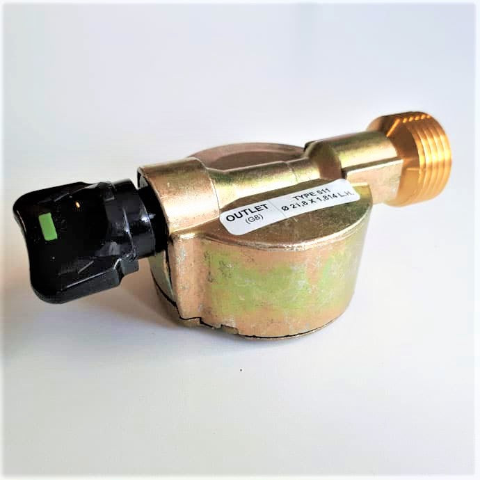 1 meter 40"Pigtail to connect propane POL 5/8" gas bottle to motorhome, caravan pressure regulator W20RH (20mm)