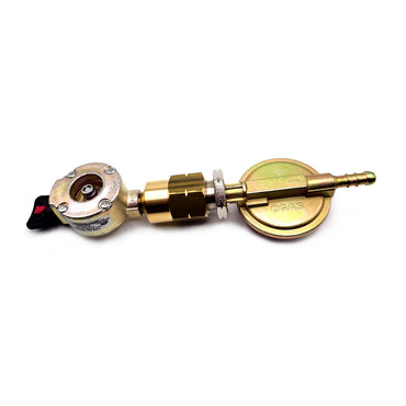 21mm Clip On Gas Cylinder Adapter Set with 37Mbar Gas Regulator and Nut Fitting