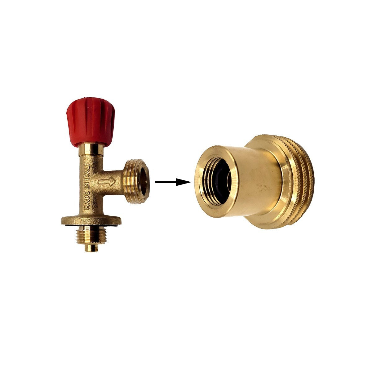 Huddersford Gas Propane Tank Adapter – Converts Standard POL To Campingaz 907 Cylinder