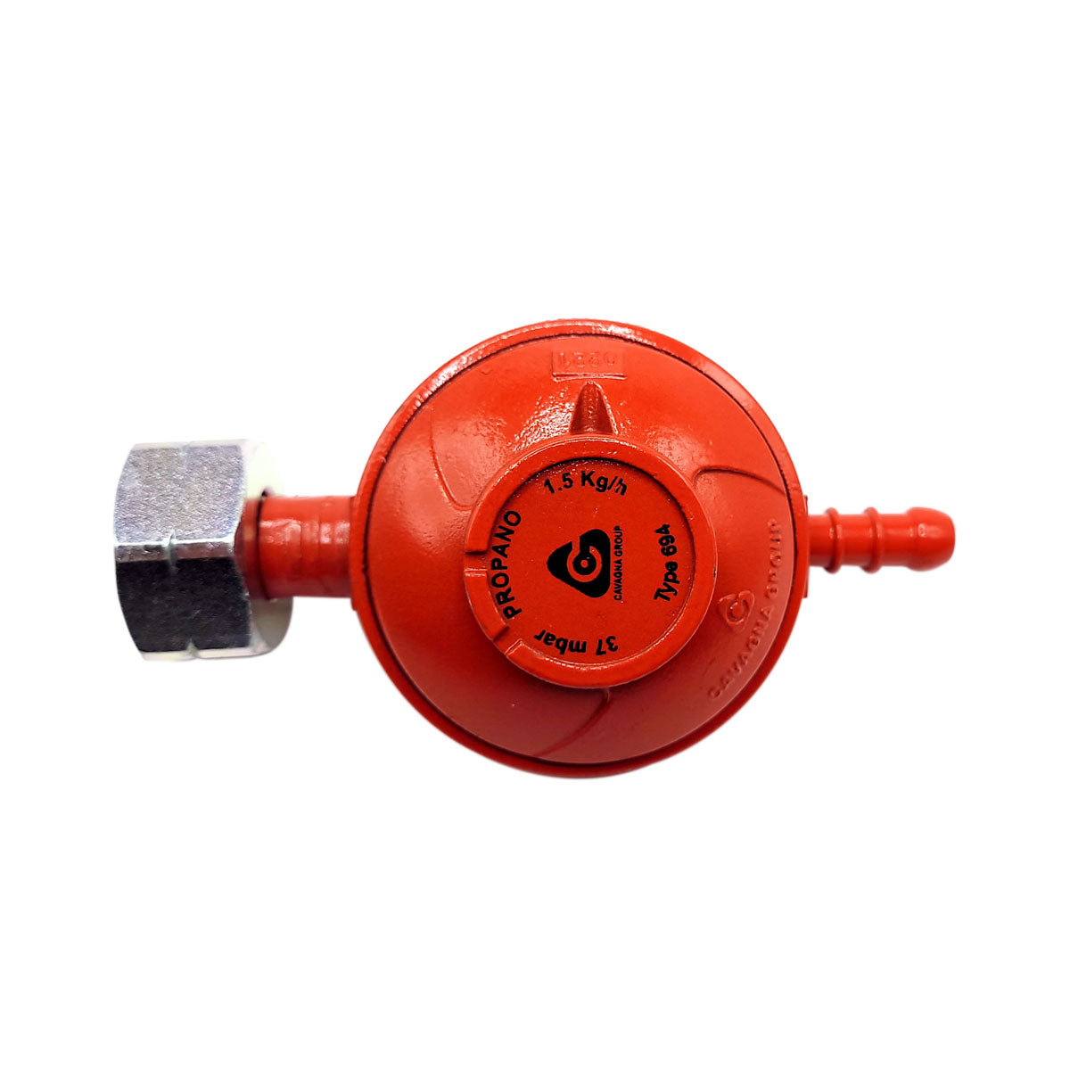 Low Pressure Propane Gas Regulator 37mbar 1.5kg/hr With Union Nut