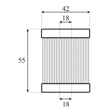 Valtek Type-97 LPG CNG Vapour Gas Filter Polyester Cartridge Mesh Strengthening