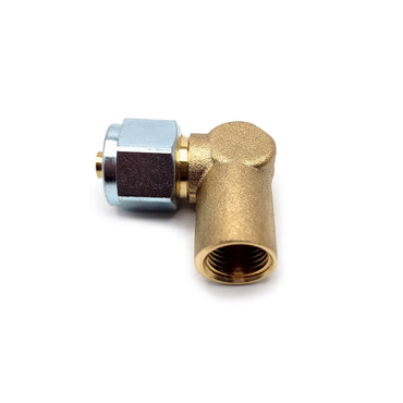 LPG 8mm Pipe Hose Angled Elbow Connector with G 1/4 Female Inlet