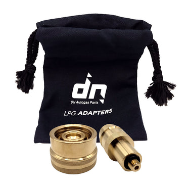 LPG GPL Autogas Tank Refill Adapter Set M10 for Europe ACME to EURONOZZLE or DISH with a Bag